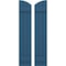 Ekena Millwork Americraft 3-Board (2 Batten) Wood Joined Board-n-Batten Shutters w/Ellipt Top, ARW101BE311X77HBH, PR ARW101BE311X77HBH - alternate 1